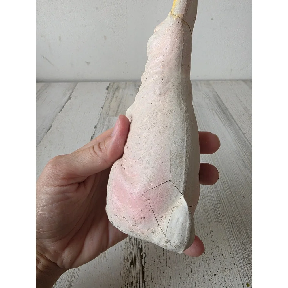 Antique Germany paper mache Easter AS IS bunny rabbit statue figurine decor